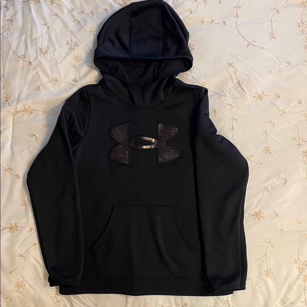 Under Armour Boys Hoodie Black Size YMD
